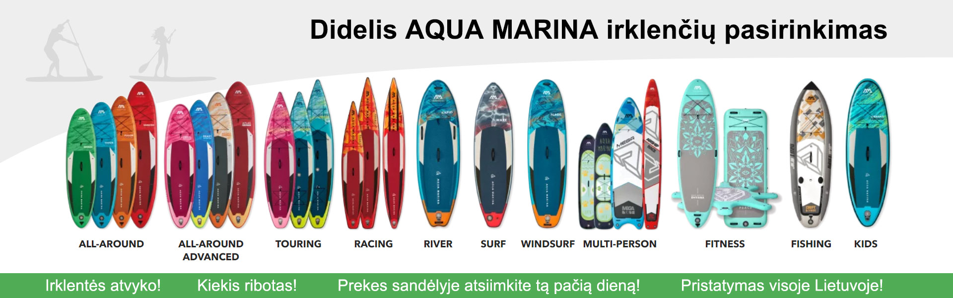 2023 metų Aqua Marina irklenčių kolekcija